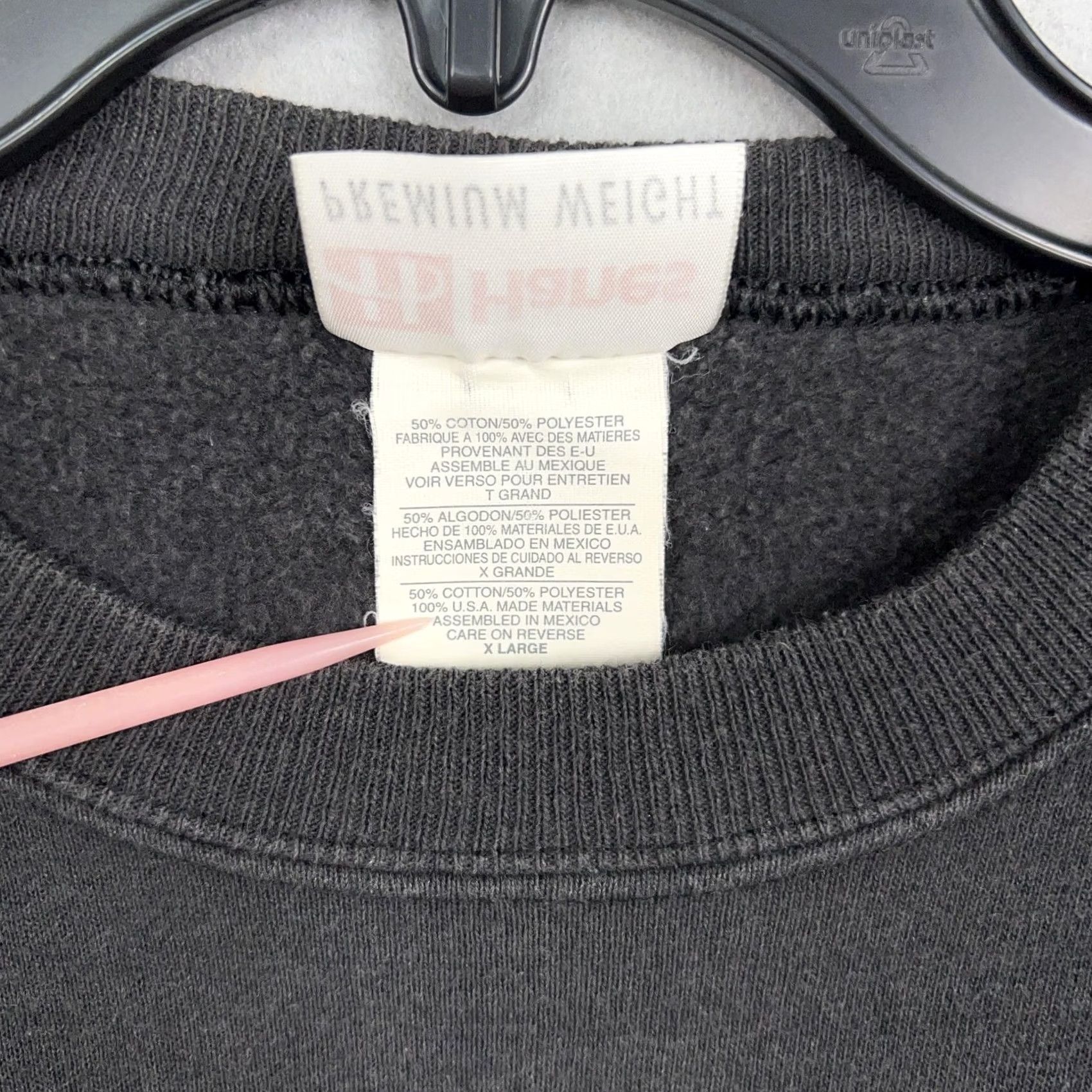 Hanes VINTAGE Hanes Delta Zeta Kappa Sweatshirt Mens XL Black Graphic Print 90s Preppy Crewneck Size US XL / EU 56 / 4 - 6 Thumbnail