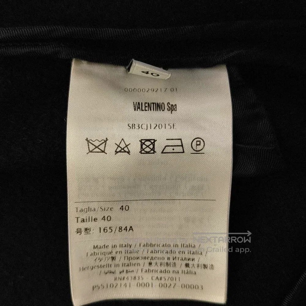 Valentino Valentino Blue Wool Cape Coat M. Size S / US 4 / IT 40 - 4 Thumbnail