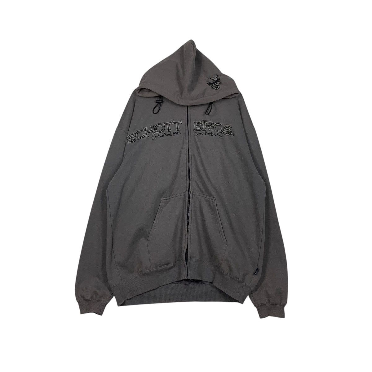 Schott SCHOTT BROS NYC Big Logo Zipper Hoodies Sweatshirt #2012-C87 Size US XL / EU 56 / 4 - 1 Thumbnail
