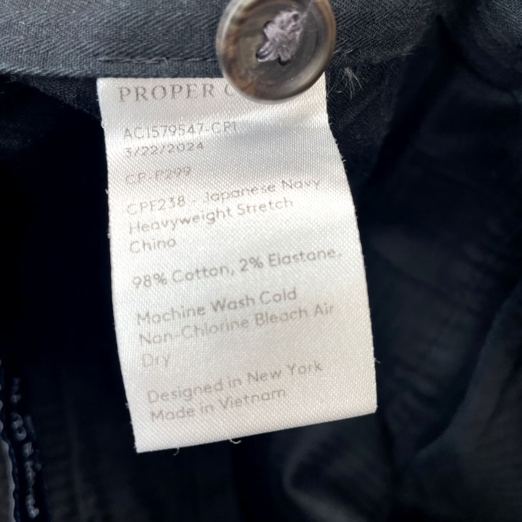 Proper Cloth Proper Cloth Pants Mens 34x28 Black Tailored Dress Trousers Flat Front Chino Pants Mens Black Flat Front Tailored Dress Trousers 34x28 Size US 34 / EU 50 - 6 Thumbnail