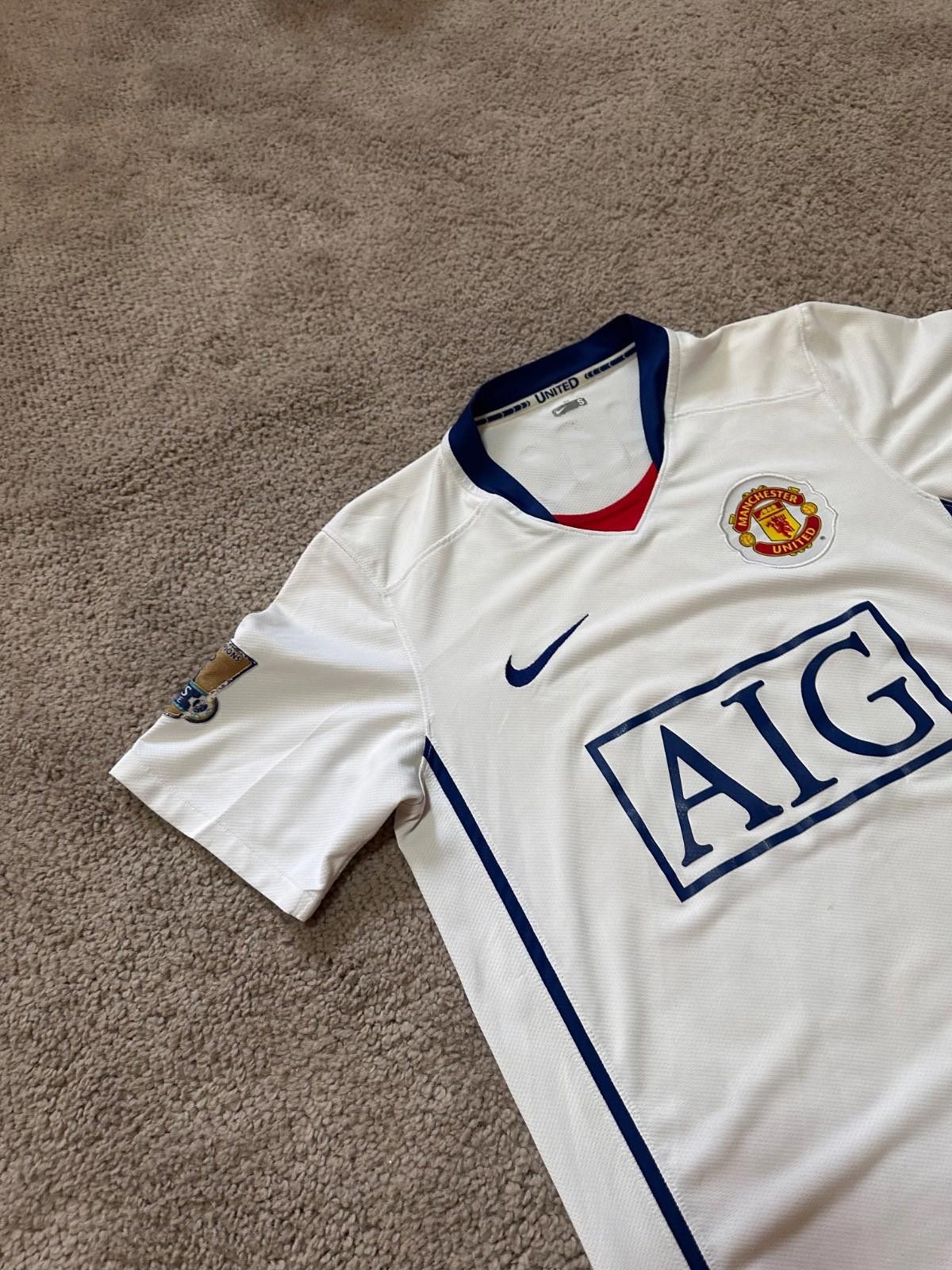 Nike Ronaldo #7 jersey 2008-2009 Manchester United Away Jersey S Size US S / EU 44-46 / 1 - 4 Thumbnail