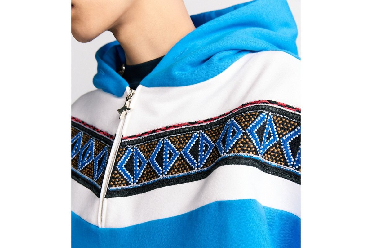 Dior o1bcso1str0326 CD Diamond Hooded Sweatshirt in Blue Size US XL / EU 56 / 4 - 5 Thumbnail