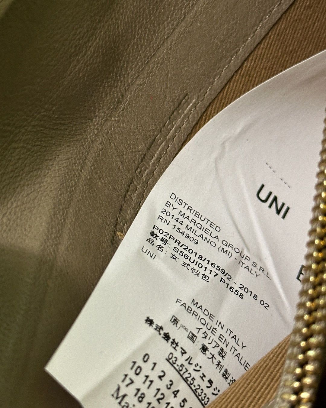 Maison Margiela SS18 Stamp Numbers Logo Long Wallet Size ONE SIZE - 8 Thumbnail
