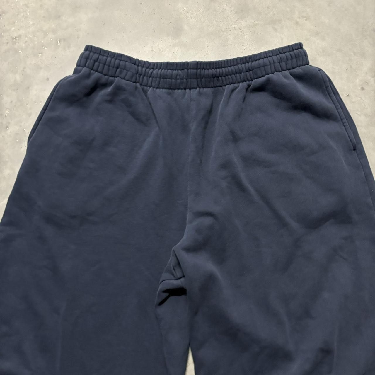 Japanese Brand × Vintage Crazy Vintage Y2K/2000s Baggy Navy Blue Skater Essential Sweatpants! Size US 34 / EU 50 - 4 Thumbnail