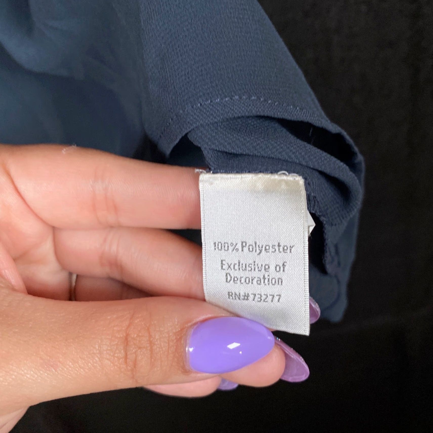 Lauren Conrad Lauren Conrad Blouse Blue V-Neck 3/4 Sleeve Sheer Tunic Polyester XL Womens Size XL / US 12-14 / IT 48-50 - 7 Thumbnail