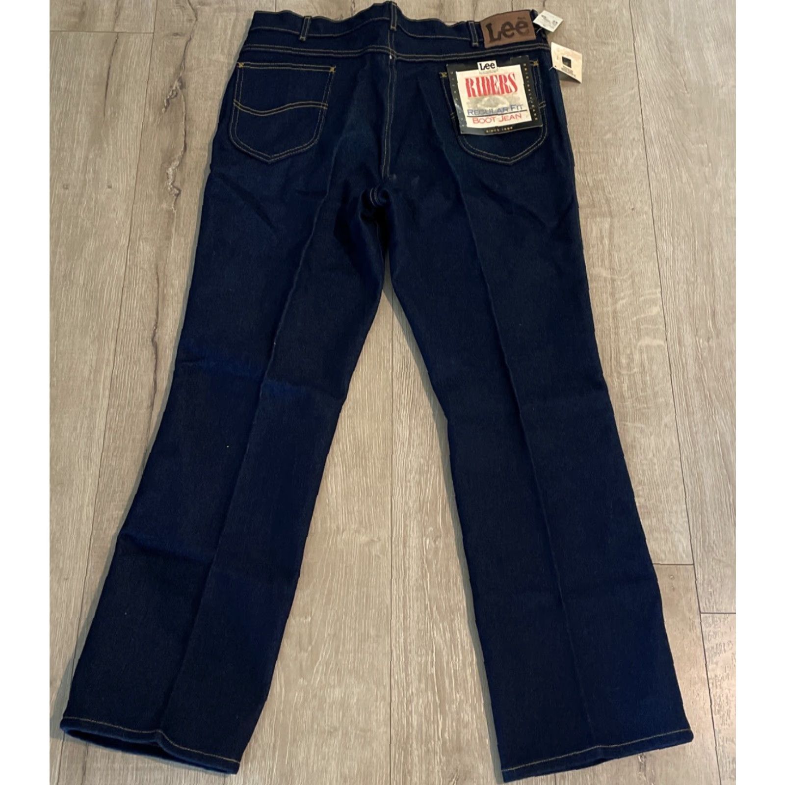 Lee VINTAGE Lee Riders Denim Jeans Men 42x32 Bootcut Regular Dark blue USA 5-Pocket Jeans Mens Size US 42 / EU 58 - 2 Thumbnail