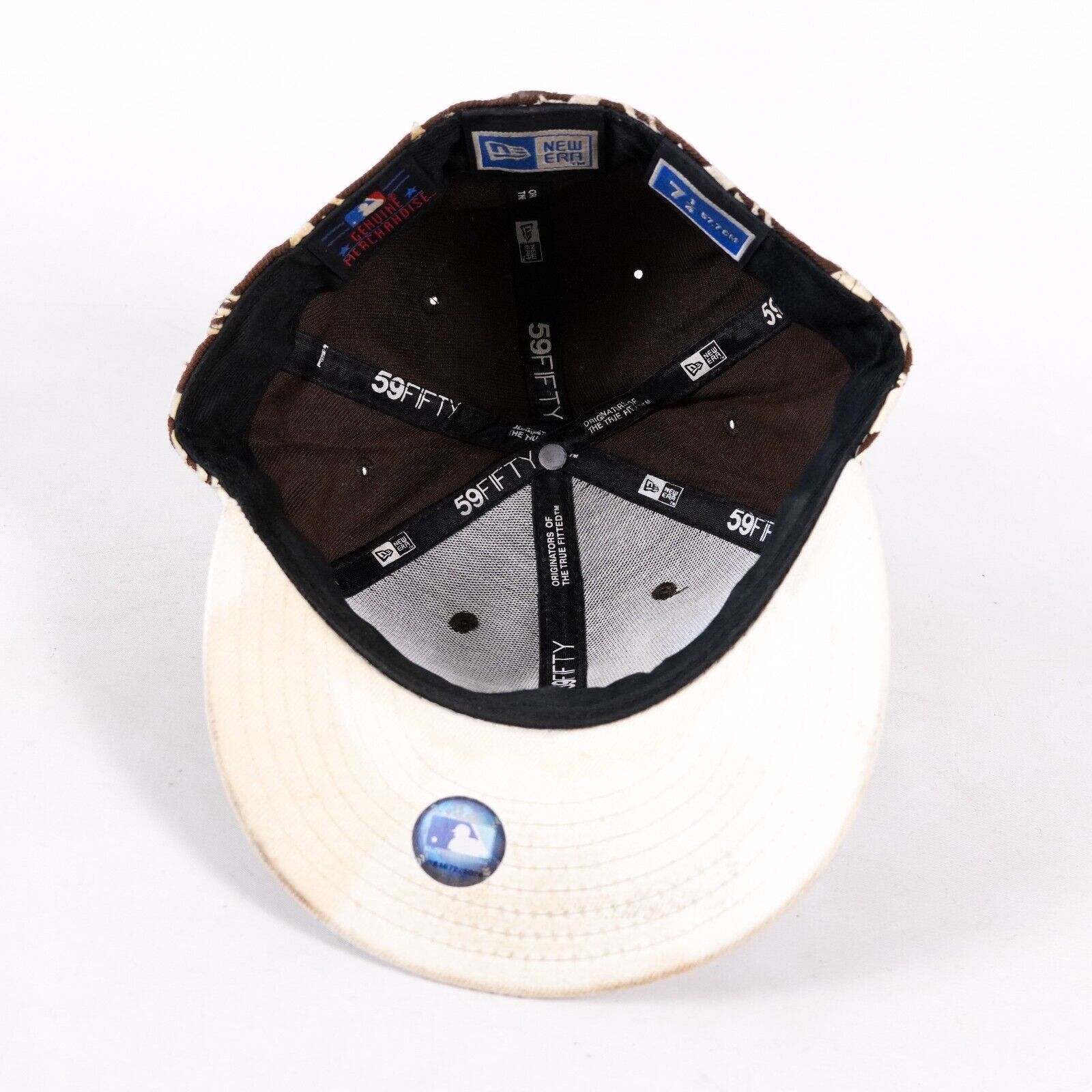 New Era New Era MLB Team New York Yankees Fitted Hat Cap Visor Brown Size ONE SIZE - 7 Thumbnail
