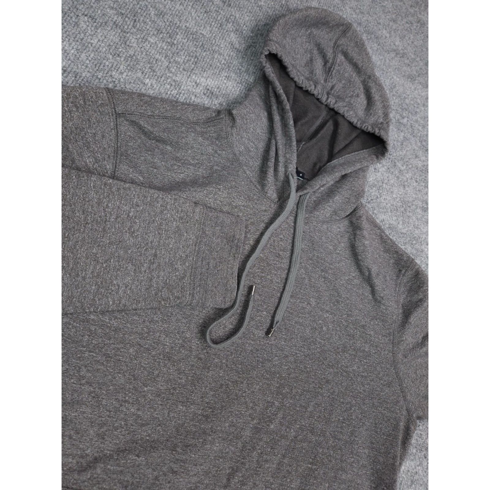 Vince Vince. Hoodie Men XL Gray Cotton Blend Pullover Hooded Regular Knit Modern Designer Fall Winter Outdoor Mens Size US XL / EU 56 / 4 - 4 Thumbnail