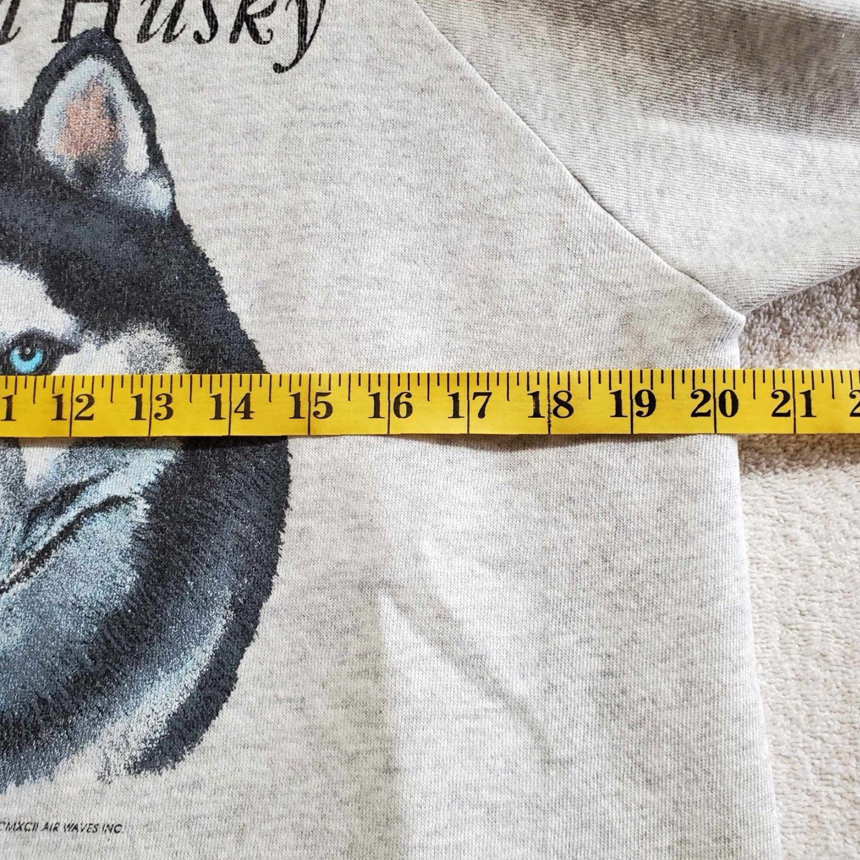 Hanes VINTAGE Hanes 90s Sweatshirt Crewneck Mens M Gray Siberian Husky Made In USA 1992 Flaw Size US M / EU 48-50 / 2 - 6 Thumbnail