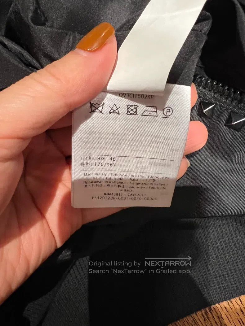 Valentino Valentino Willow spike black baseball jacket Size US S / EU 44-46 / 1 - 4 Thumbnail