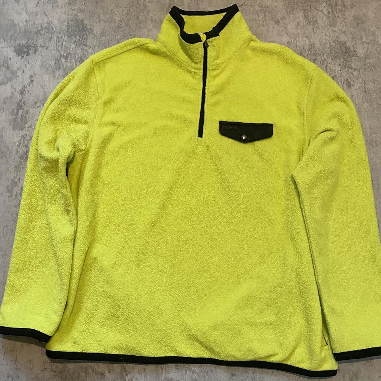 Polo Ralph Lauren Green and black vintage fleece jacket with 1/4 zip Size US XL / EU 56 / 4 - 1 Thumbnail