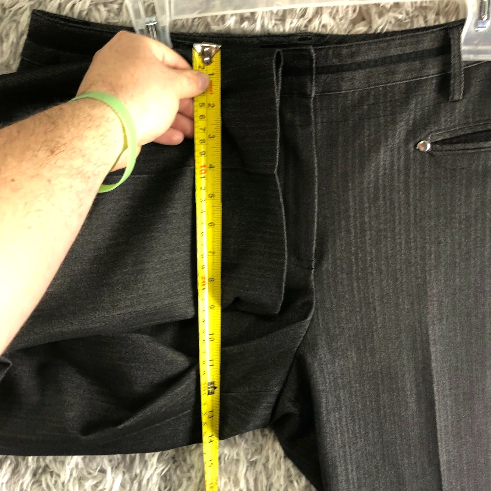 Vintage Larry Levine Womens Size 14 Gray Slack Dress Pants Polyester Rayon Spandex Dress Pants Womens 14 Gray Time: 00:00:00 Size 36" / US 14 / IT 50 - 4 Thumbnail