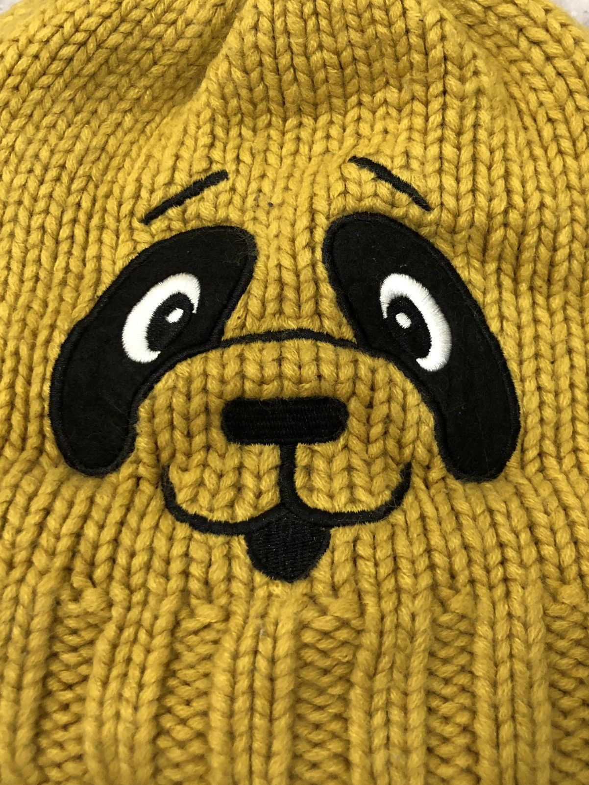 Other Panda Face fleece knit beanie hat Size ONE SIZE - 2 Thumbnail