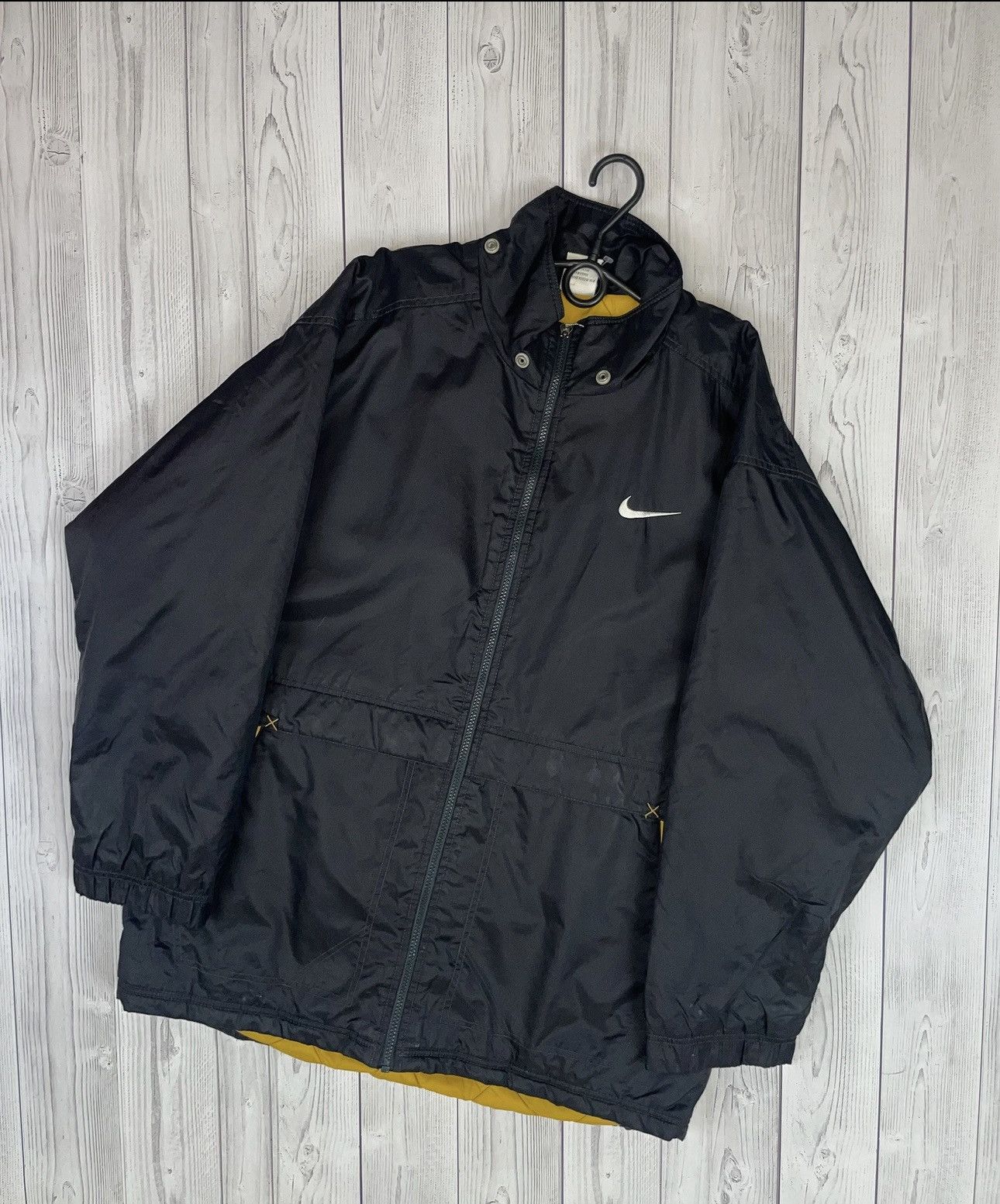 Nike Vintage nike parka jacket size M big swoosh logo rare Size US M / EU 48-50 / 2 - 2 Thumbnail