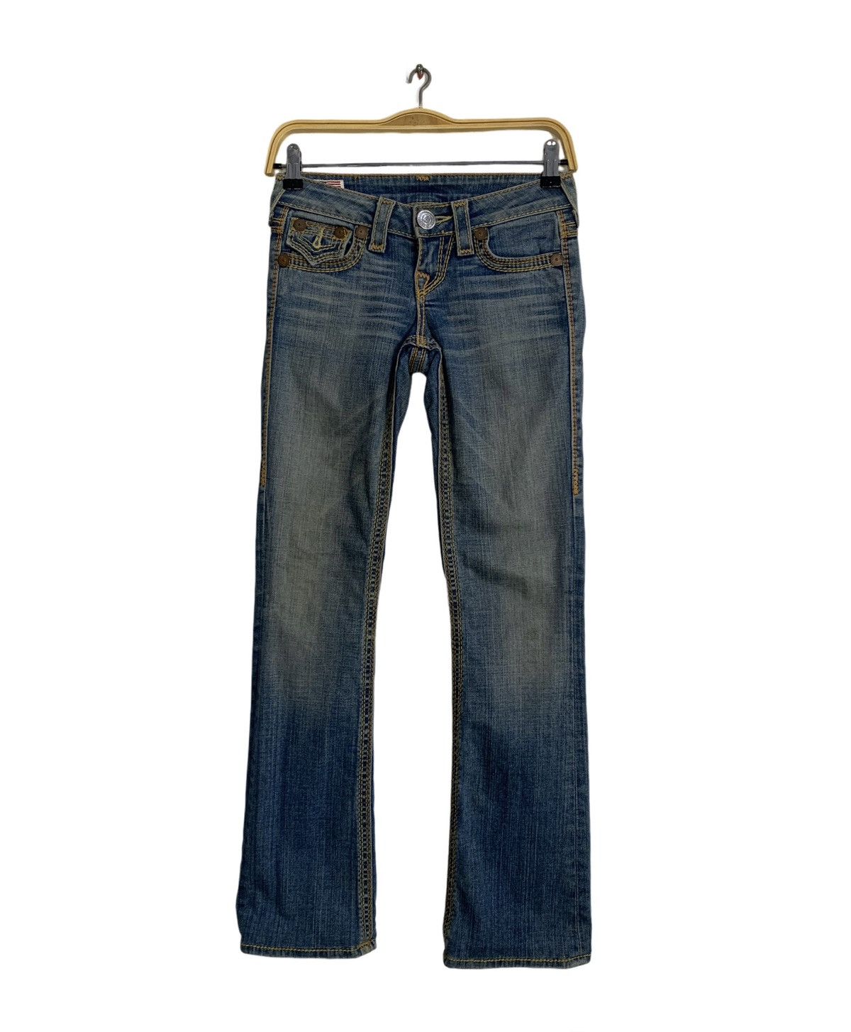 True Religion True Religion Section Becky Qt Zipper Jeans Straight Cut Size 26" / US 2 / IT 38 - 2 Thumbnail