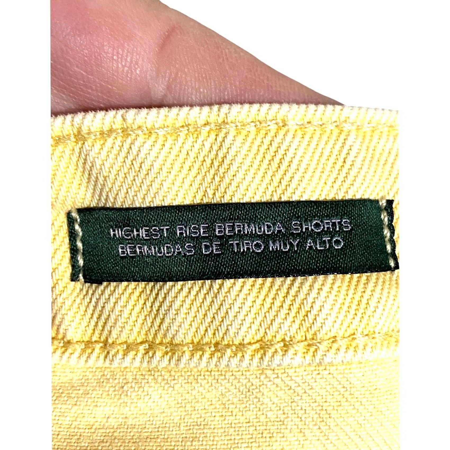 Vintage Wild Fable Denim Bermuda Shorts Womens 16 / 33R Light Yellow Highest Rise Summer Size 38" / US 16 / IT 52 - 4 Thumbnail