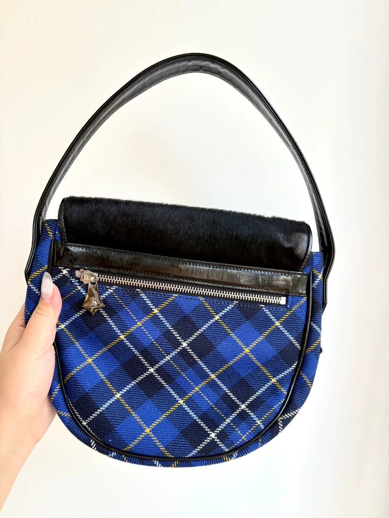 Vivienne Westwood Vivienne Westwood size os Blue checkered horsehair tassel s Size ONE SIZE - 3 Thumbnail