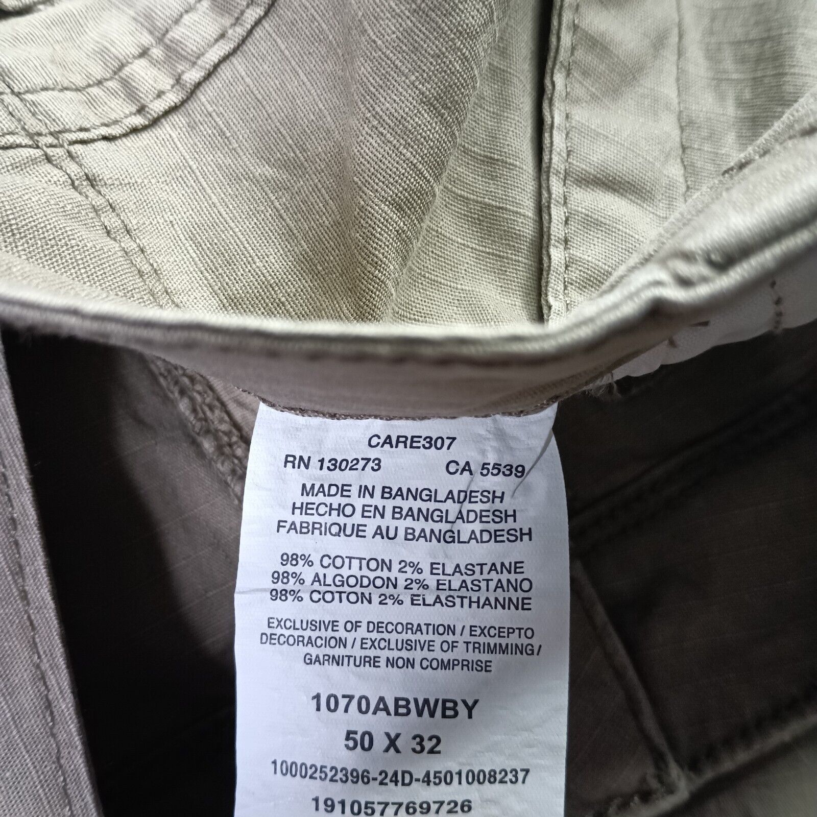 Wrangler Wrangler Cargo Pants Relaxed Fit Size 50x32 Beige Size US 44 / EU 60 - 5 Thumbnail