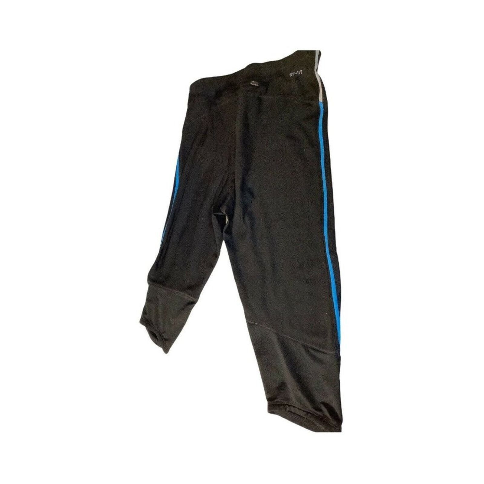 Nike Nike Dri-Fit Black Blue Capri Leggings w/ Pocket Women’s S Size 22" - 6 Thumbnail