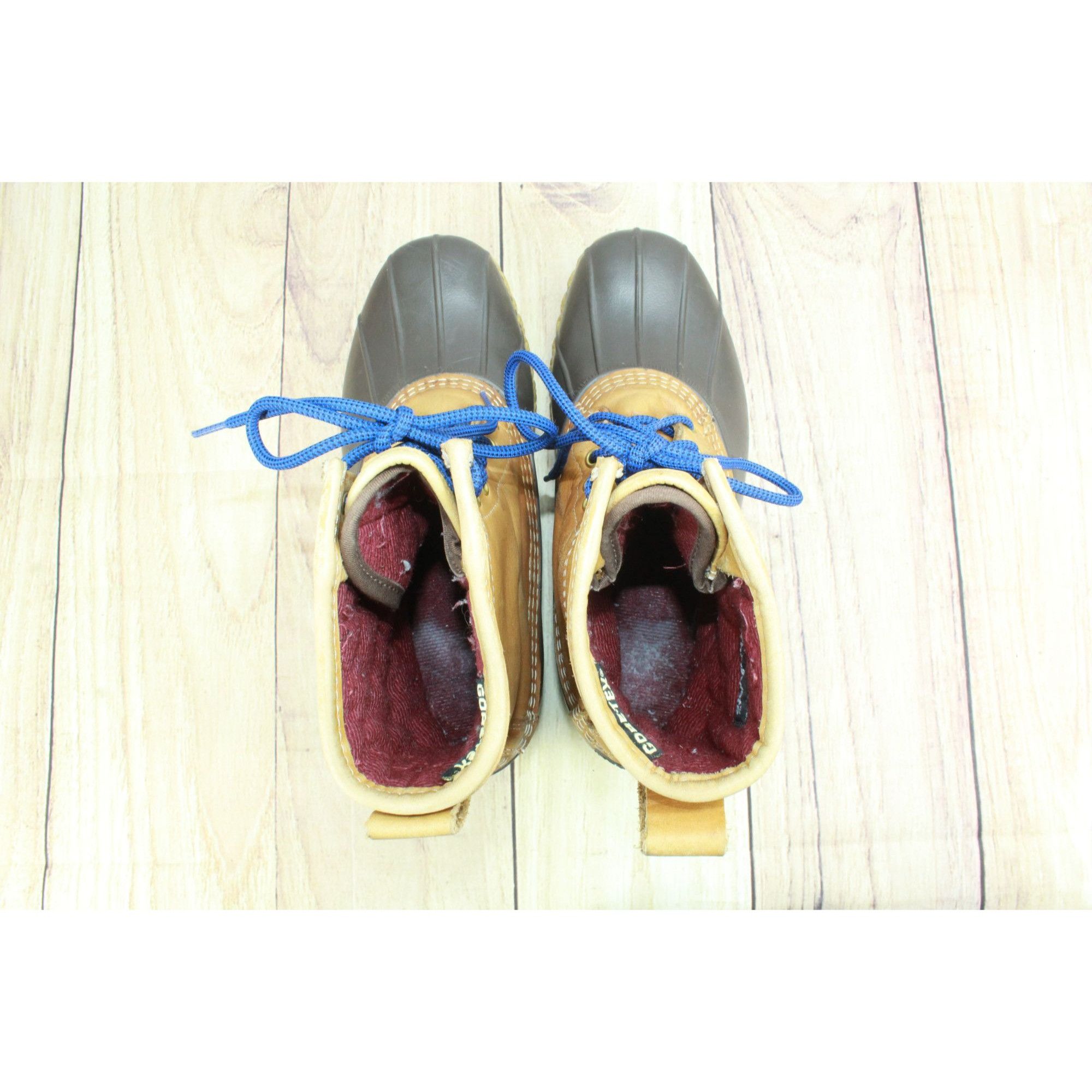 L.L. Bean × Leather LL Bean Leather 8" Insulated Gore-Tex Ankle Duck Boots Size US 10 / IT 40 - 6 Thumbnail