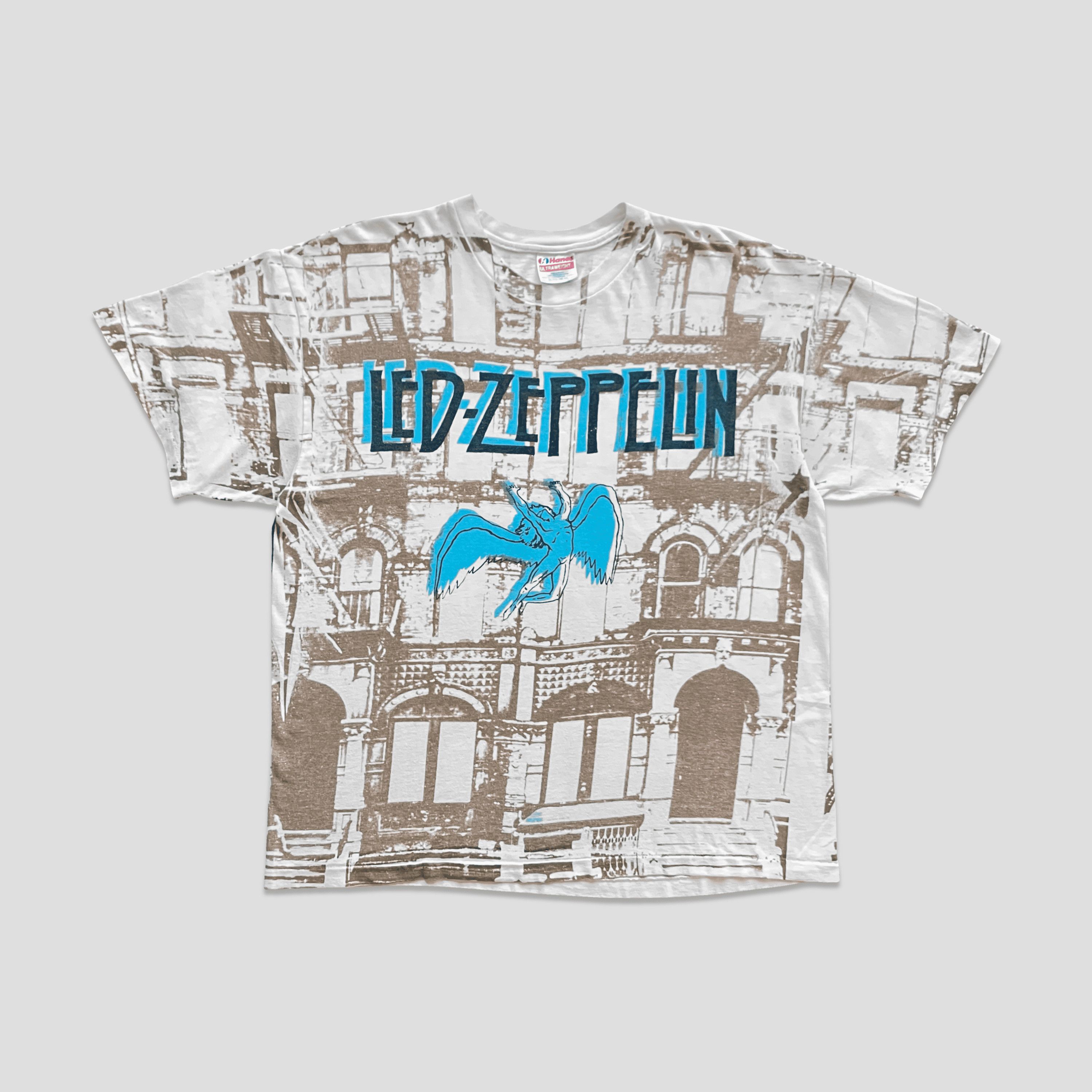 Band Tees Vintage 1991 Led Zeppelin Physical Graffiti AOP T-Shirt Size US XL / EU 56 / 4 - 1 Thumbnail