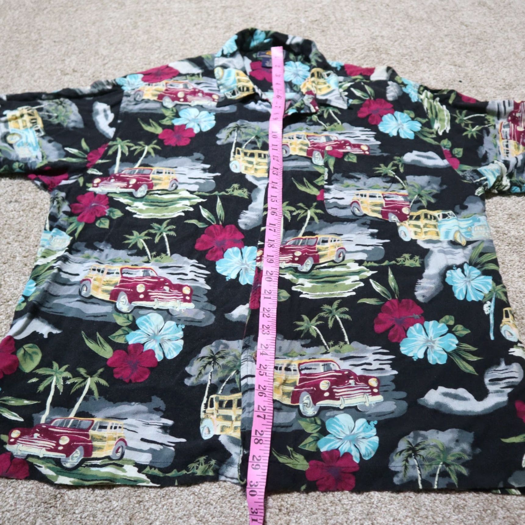Route 66 Route 66 Shirt Men XL Hawaiian Floral Multicolor Button-Up Short Sleeve Size US XL / EU 56 / 4 - 7 Thumbnail