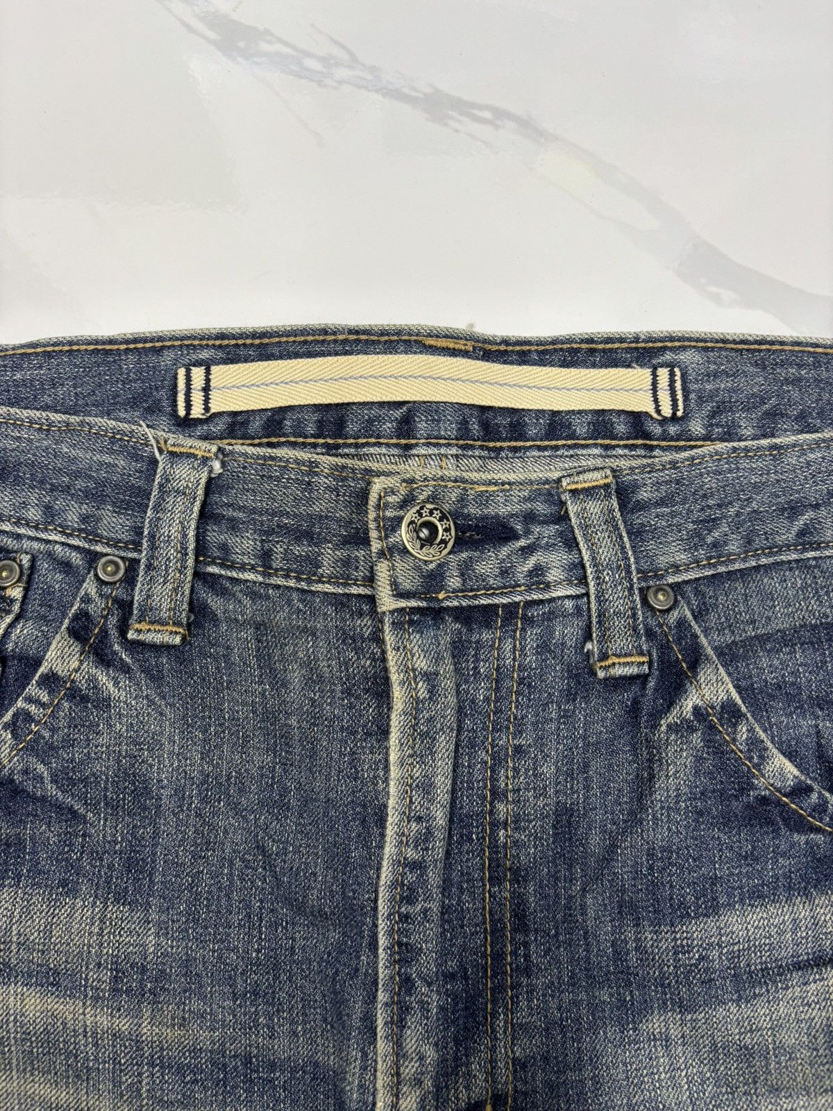 If Six Was Nine Vintage Japanese Brand Distressed Denim Jeans Loose Size US 34 / EU 50 - 9 Thumbnail