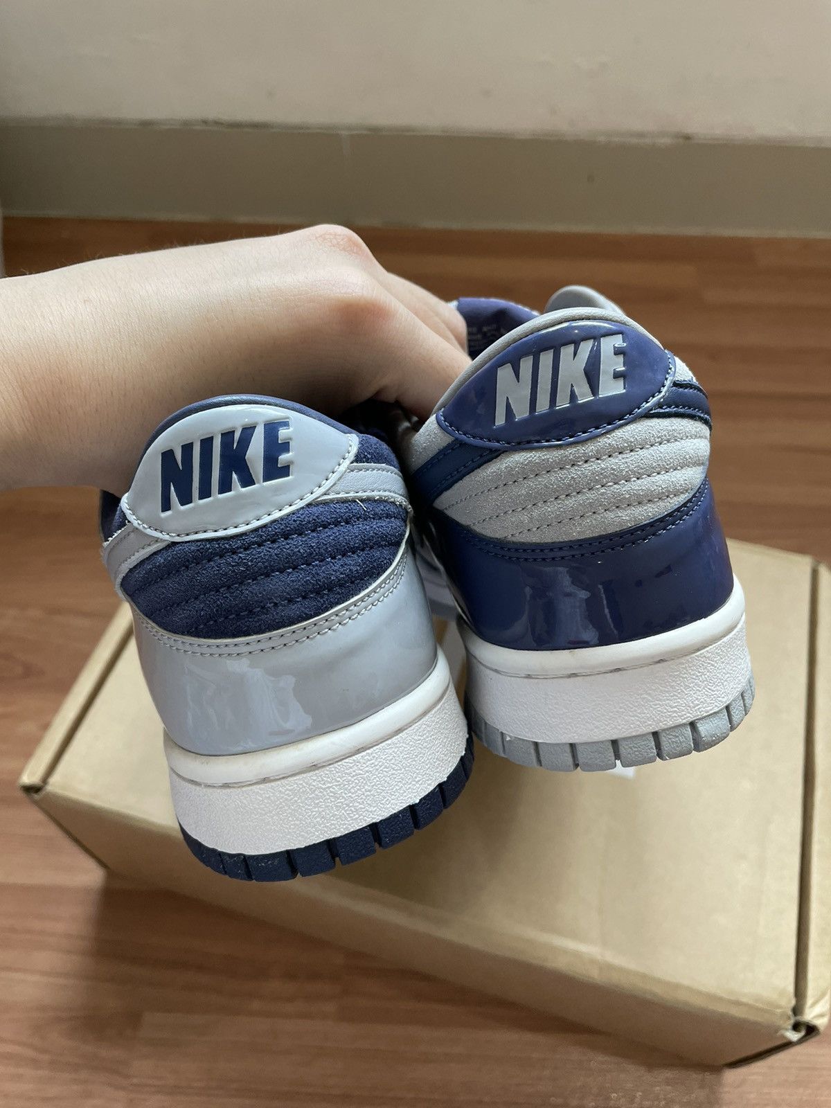 Nike Nike Dunk Atmos JP.Co Mismatched Navy Grey Size US 9 / EU 42 - 7 Thumbnail