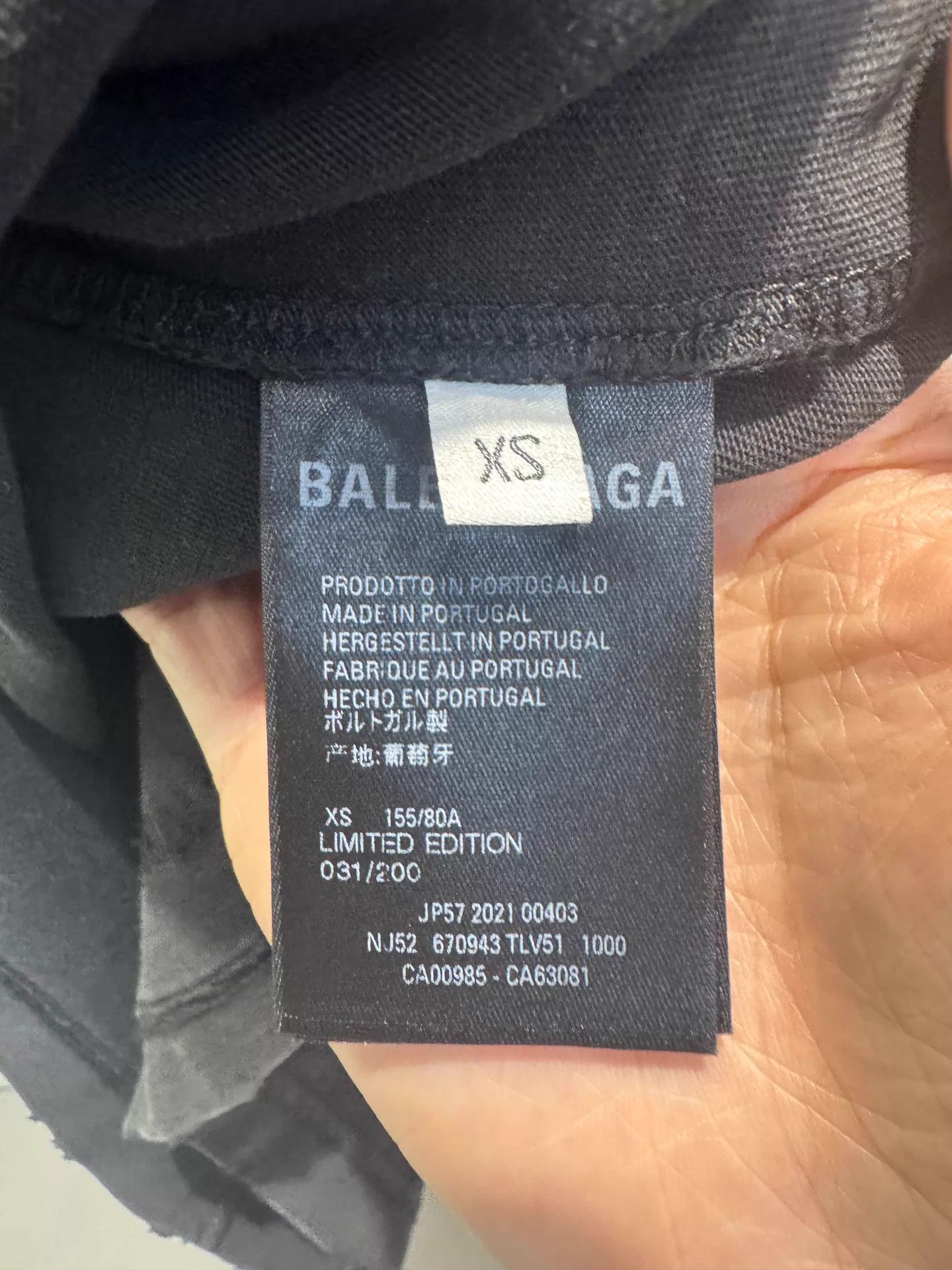 Balenciaga Balenciaga x Rammstein Black Distressed Print T-Shirt XS Size XS / US 0-2 / IT 36-38 - 3 Thumbnail
