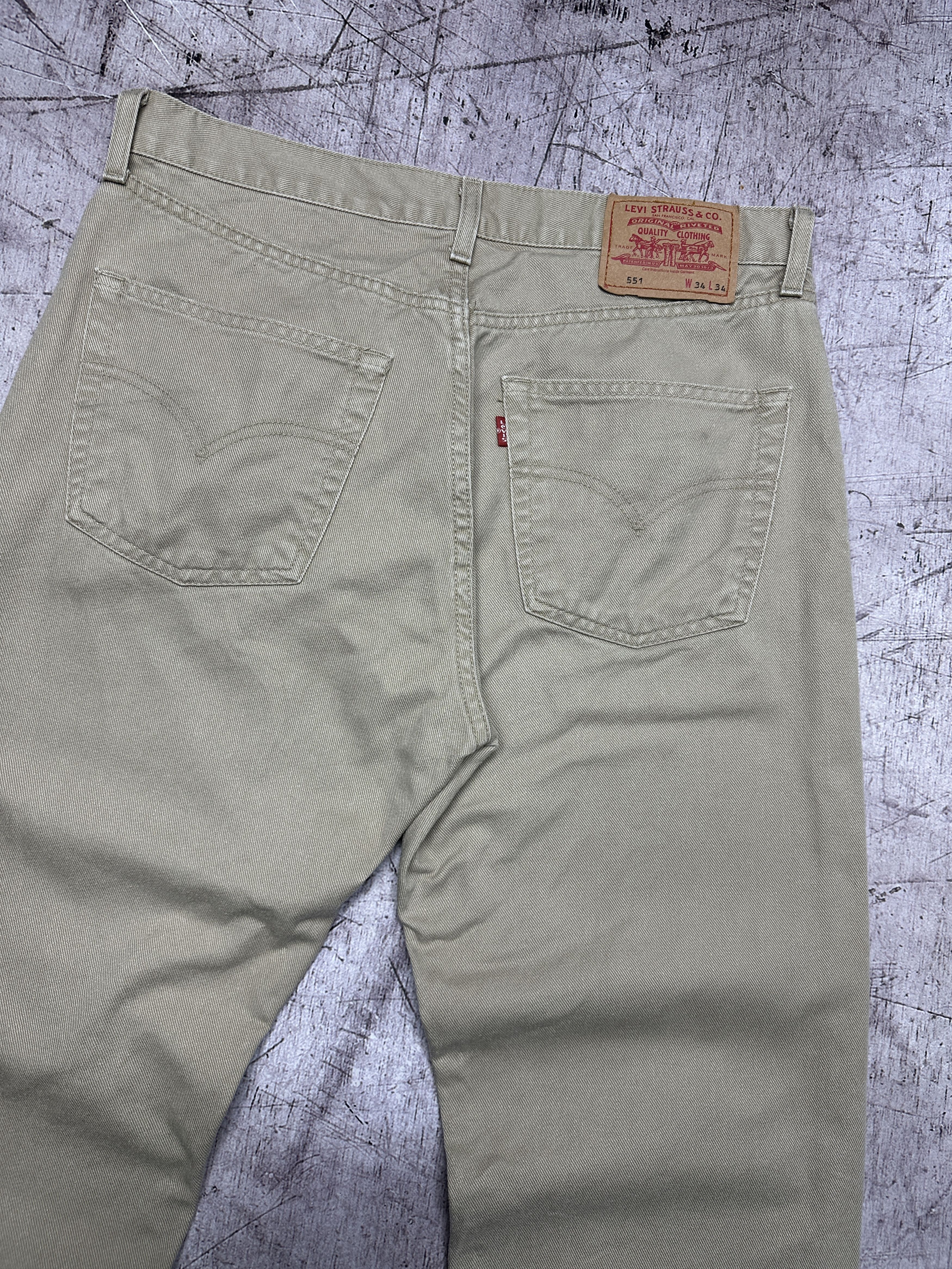 Levi's × Vintage Levi's 551 Vintage Mens Denim Pants Jeans Size US 34 / EU 50 - 2 Thumbnail