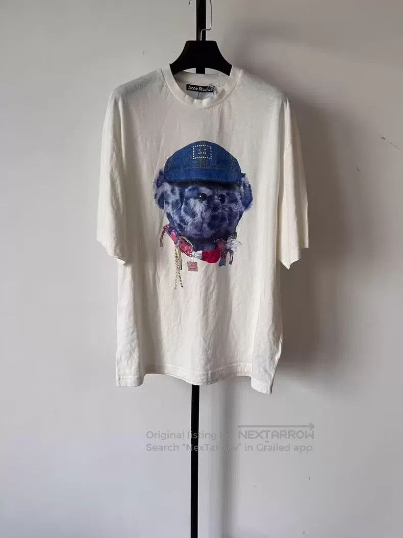 Acne Studios Acne Studios Face Expression Teddy Bear Printed Crewneck S Size US M / EU 48-50 / 2 - 1 Thumbnail