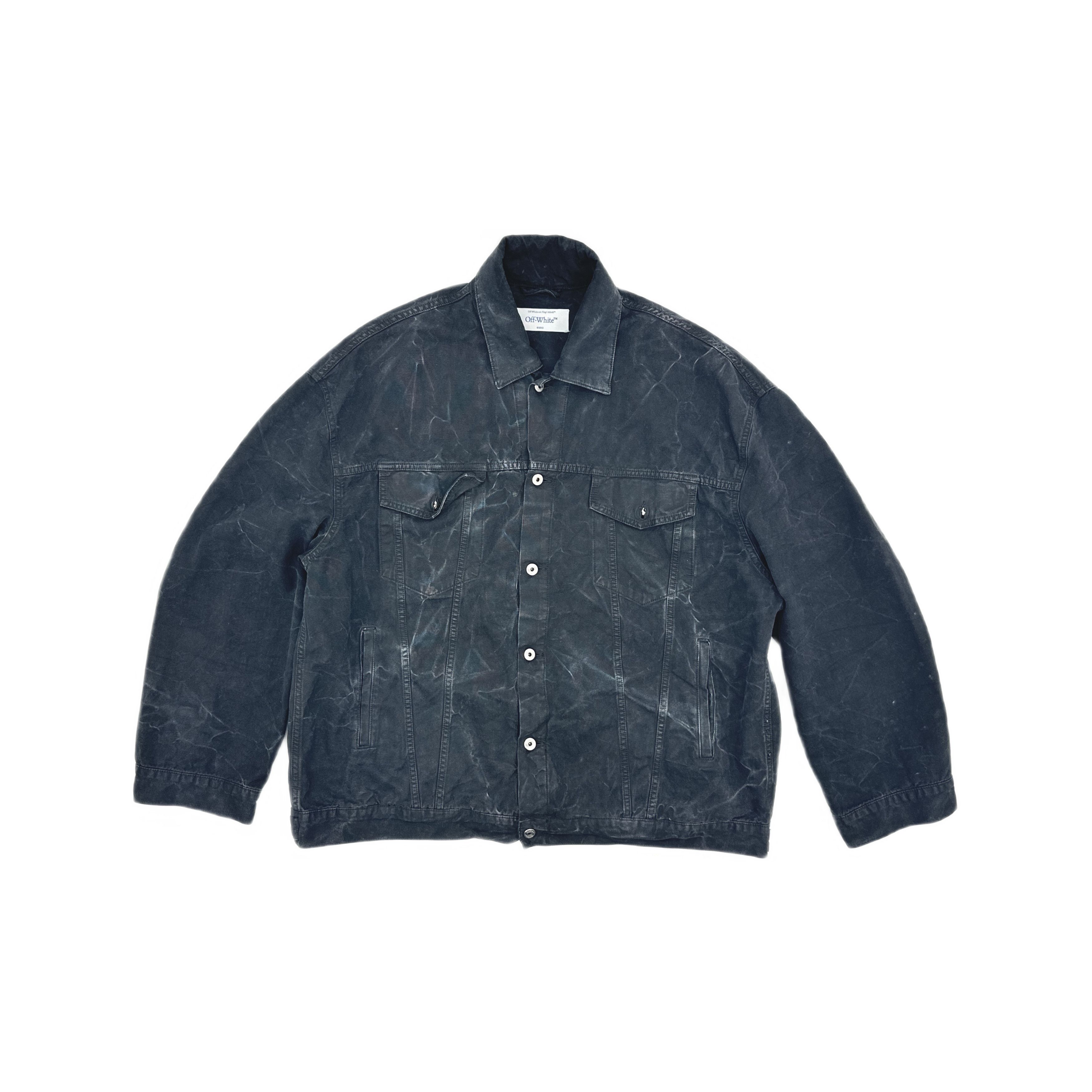 Off-White Off-White Washed Denim Jacket Size XXL Size US XXL / EU 58 / 5 - 1 Thumbnail