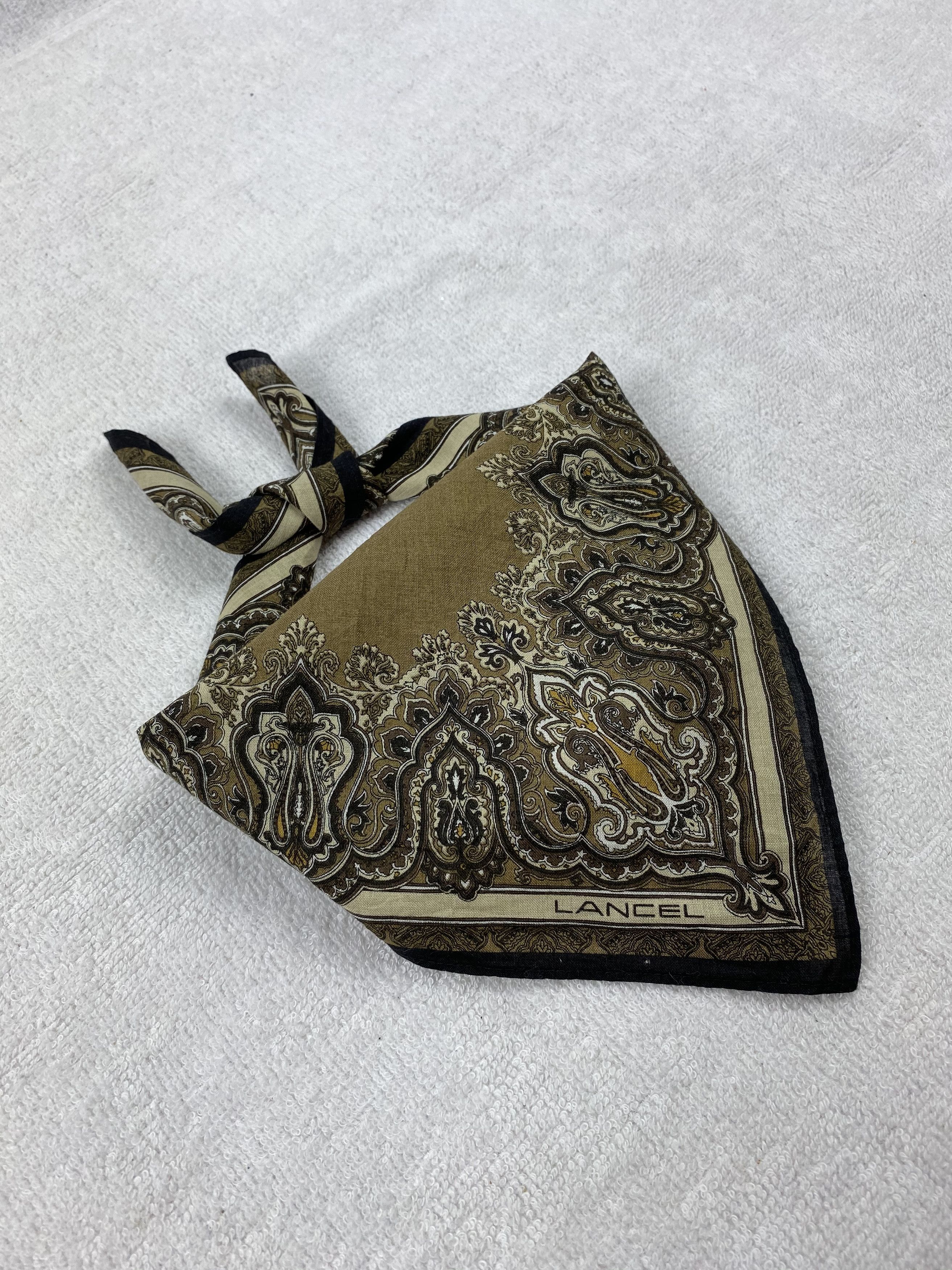 Lancel × Vintage ancel Paislee Handkerchief / Bandana / Neckerchief Size ONE SIZE - 1 Thumbnail