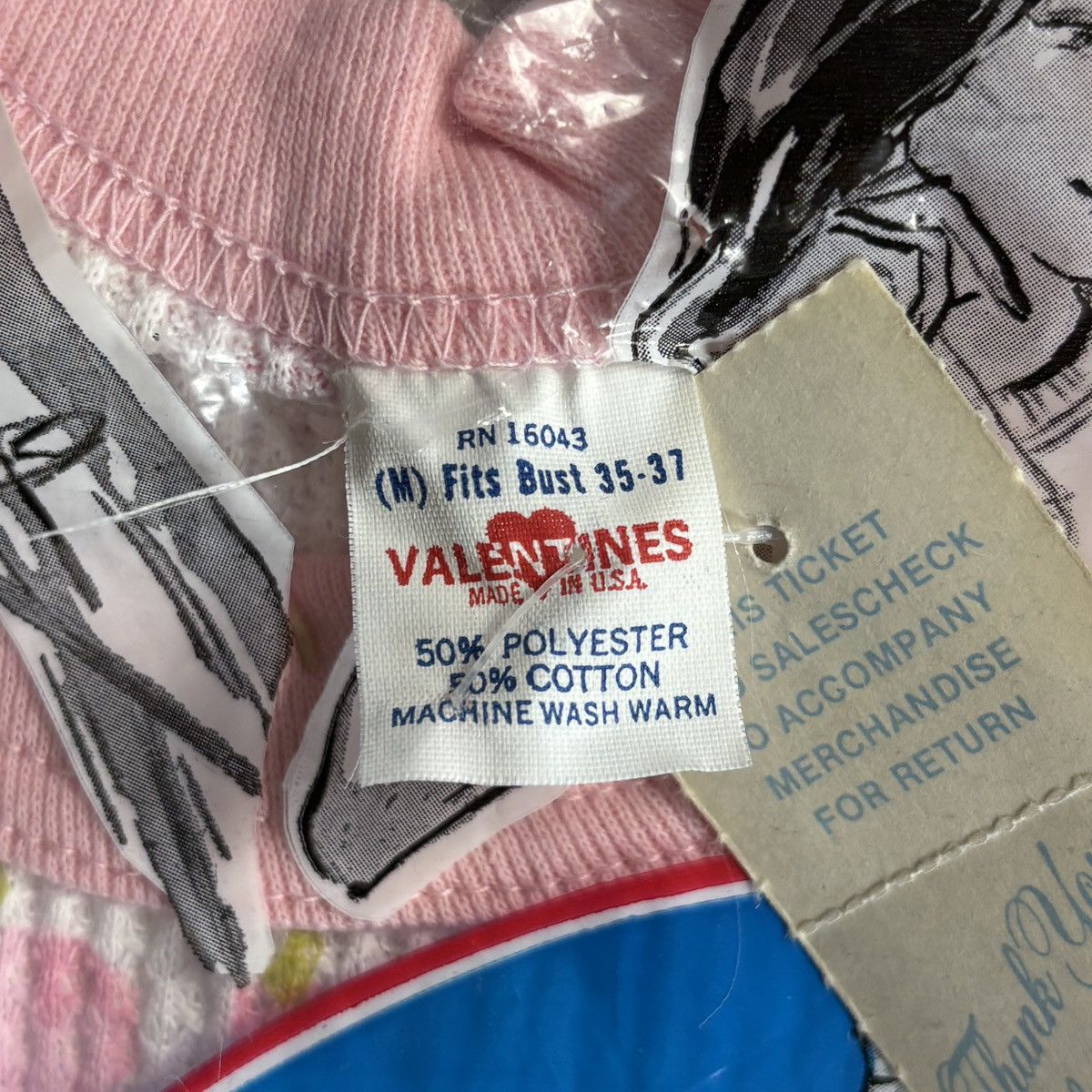JCPenney × Sears × Vintage Deadstock 1970s Thermal Longsleeve Vintage Valentines Floral Size M / US 6-8 / IT 42-44 - 6 Thumbnail