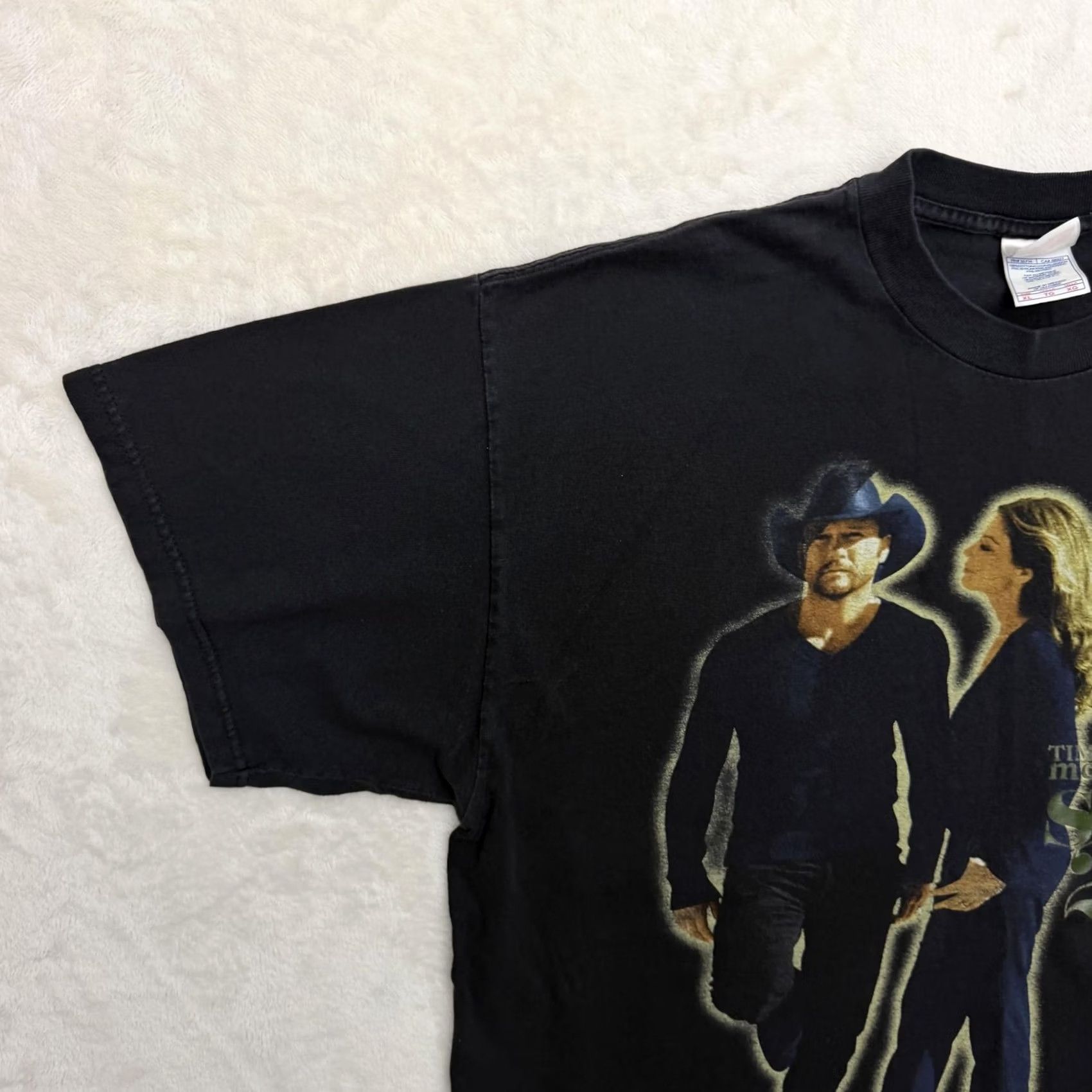Vintage VINTAGE Tim McGraw Faith Hill Soul2Soul Tour 2007 Shirt Mens XL Black Country Music Tee Size US XL / EU 56 / 4 - 7 Thumbnail