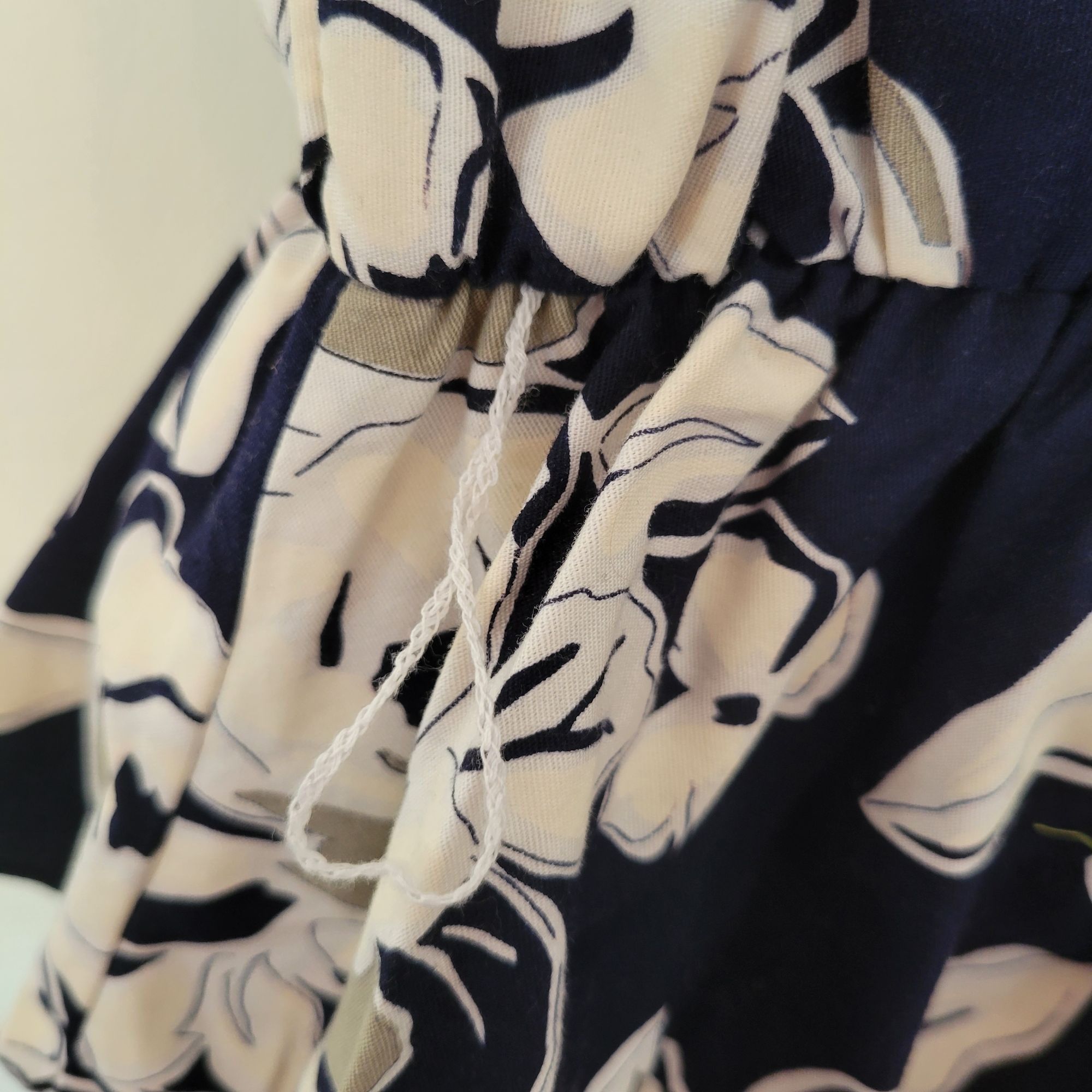 Other Vintage 1940s Peplum Blue Floral Midi Tea Dress 14 Retro Pin Size XL / US 12-14 / IT 48-50 - 9 Thumbnail