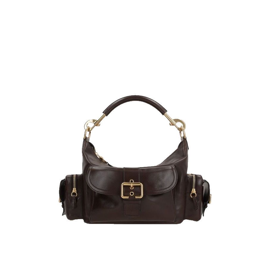 Chloe Chloe Camera Medium Kohl Brown Glossy Leather Shoulder Bag Size ONE SIZE - 1 Thumbnail