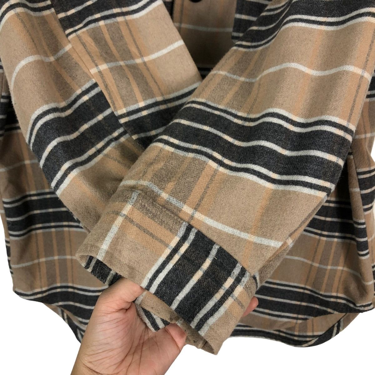 Flannel × Japanese Brand 🔥90’s Vintage Flannel Jacket Tartan Design GU Issey Miyake Size US XL / EU 56 / 4 - 9 Thumbnail