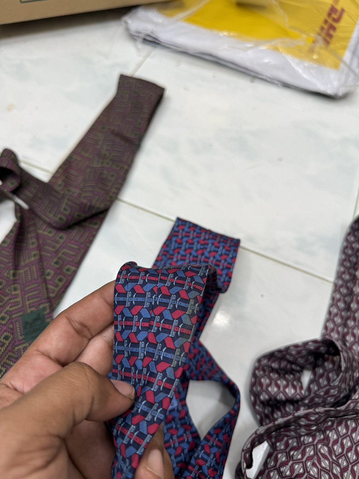 Hermes 🔥🔥🔥ARCHIVE HERMES & CHANEL NECKTIE Size ONE SIZE - 16 Thumbnail