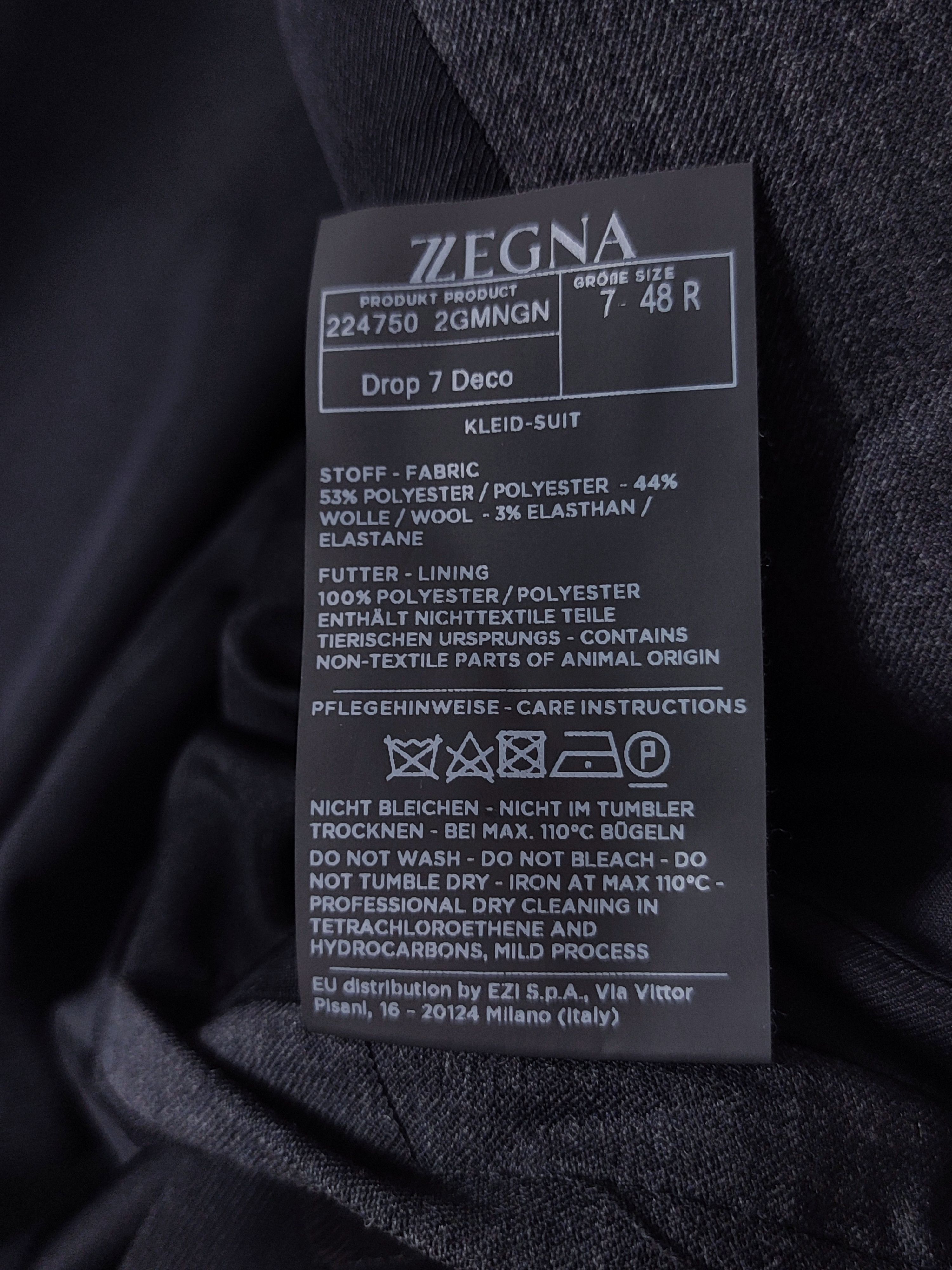 Ermenegildo Zegna Zegna Regular 2GMNGN Wool Sport 48R Blazer Size 48R - 16 Thumbnail