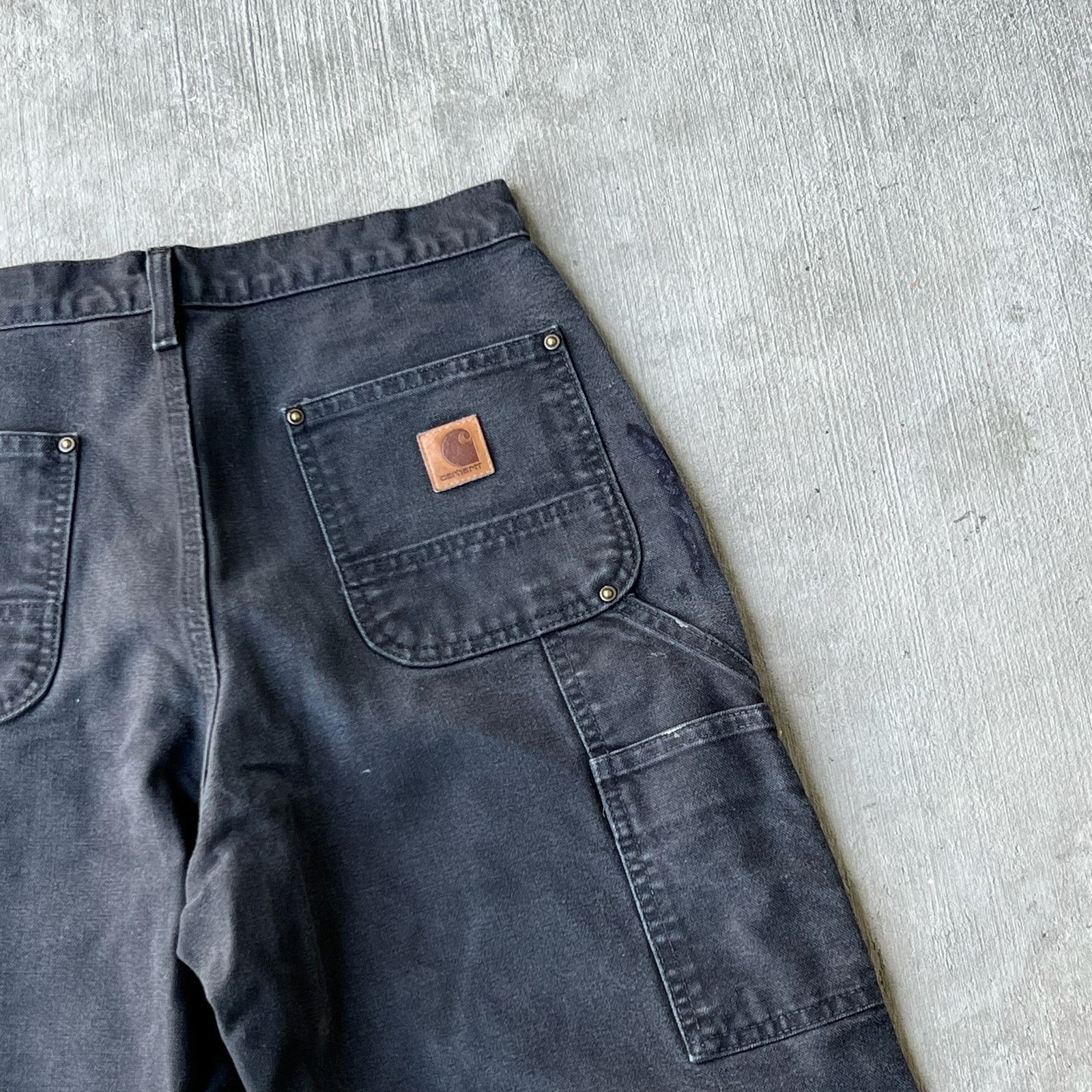 Carhartt × Vintage Carhartt black double knee work wear carpenter pants Size US 29 - 6 Thumbnail