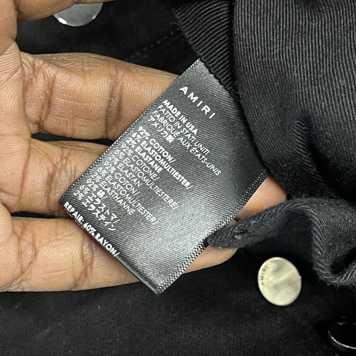 Amiri Amiri Destroyed Thrasher Denim Jeans Aged Black Size US 30 / EU 46 - 8 Thumbnail