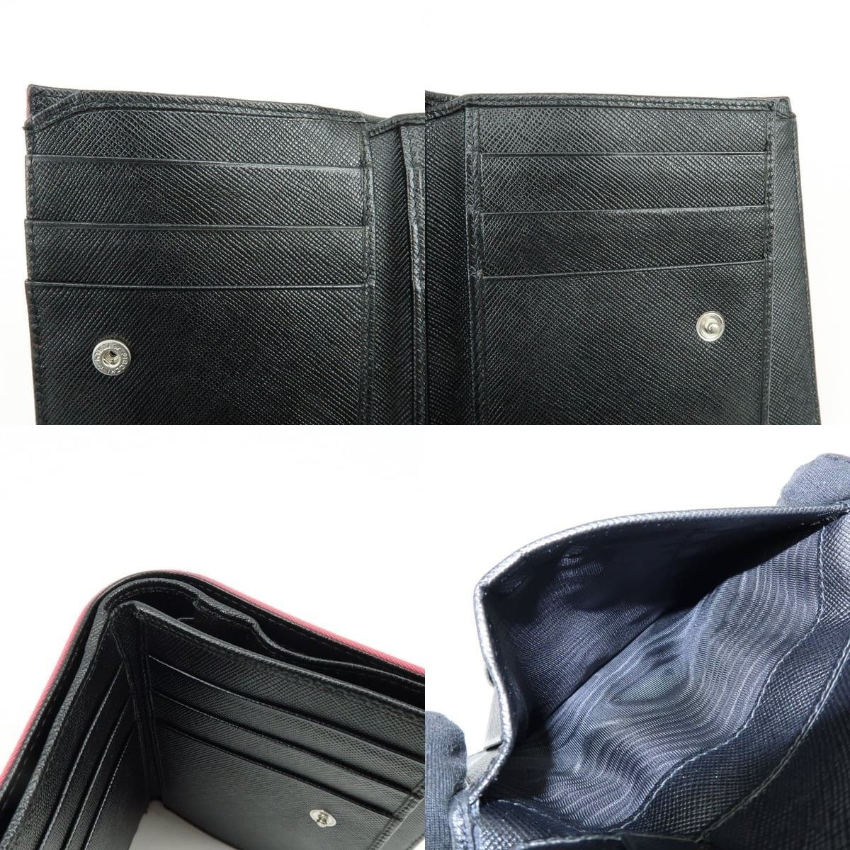 Prada Prada Triangle Logo Nylon Compact Wallet Pink Size ONE SIZE - 7 Thumbnail