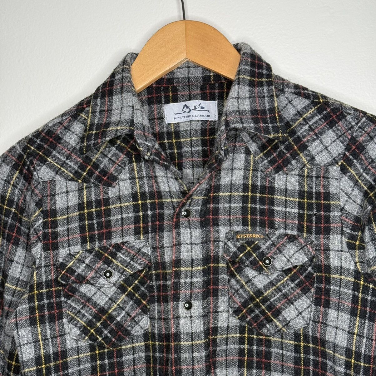 Hysteric Glamour × Vintage Vintage Hysteric Glamour Women’s Wool Plaid Flannel Shirt Size S / US 4 / IT 40 - 6 Thumbnail