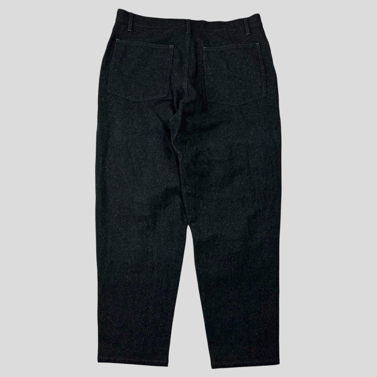 Comme des Garcons CDG SHIRT 00’s Buckle Patchwork Panelled Wool Trousers - L Size US 35 - 4 Thumbnail