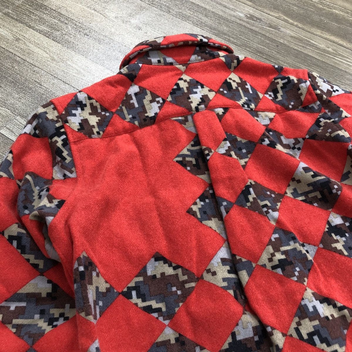 Comme des Garcons 2000s Comme des Garcons CDG Check Pixel Wool Shirt Designer Size US S / EU 44-46 / 1 - 14 Thumbnail
