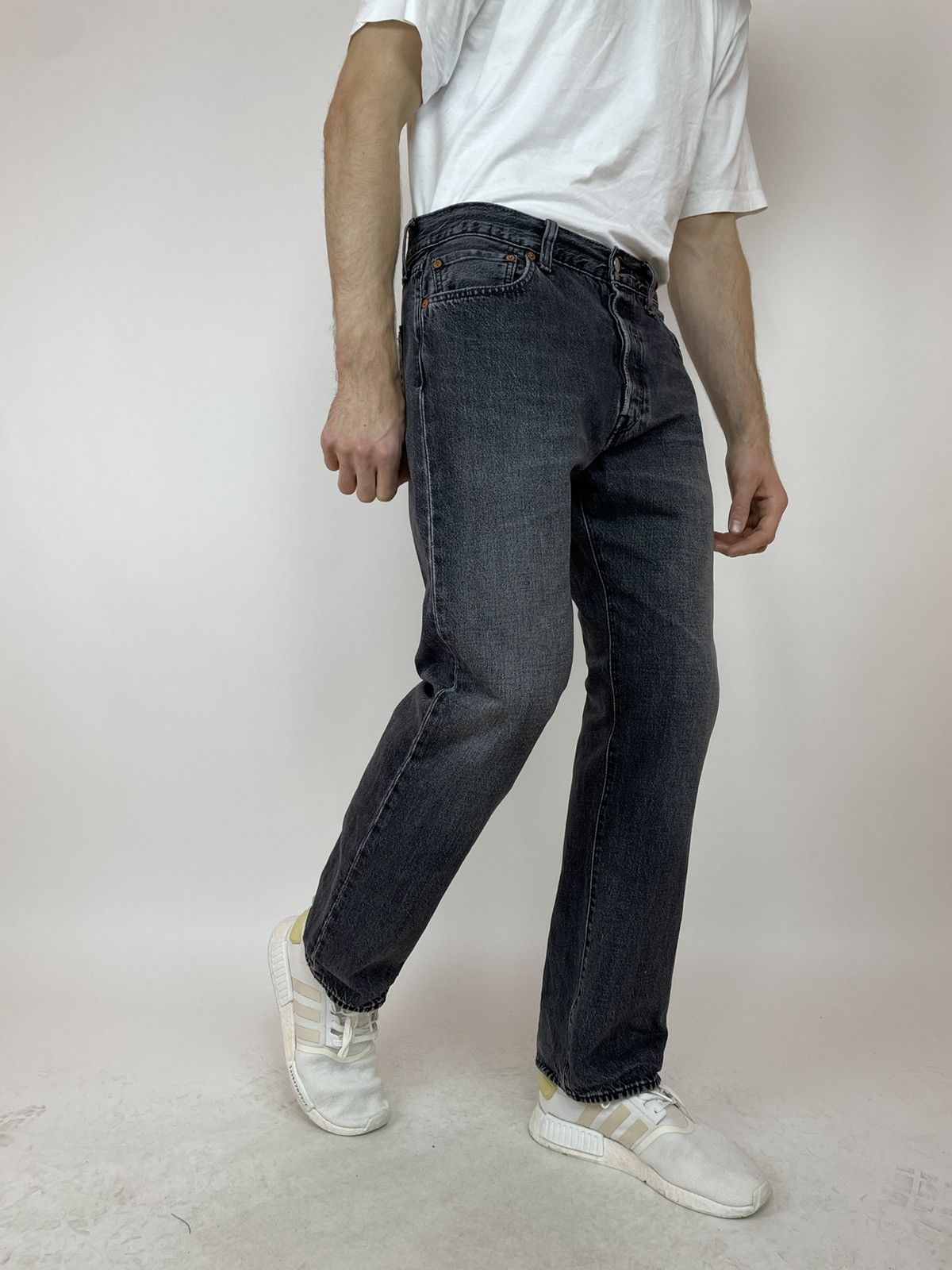 Levi's LEVIS 501 big E Jeans Washed gray Mens size w34 L32 Size US 34 / EU 50 - 5 Thumbnail