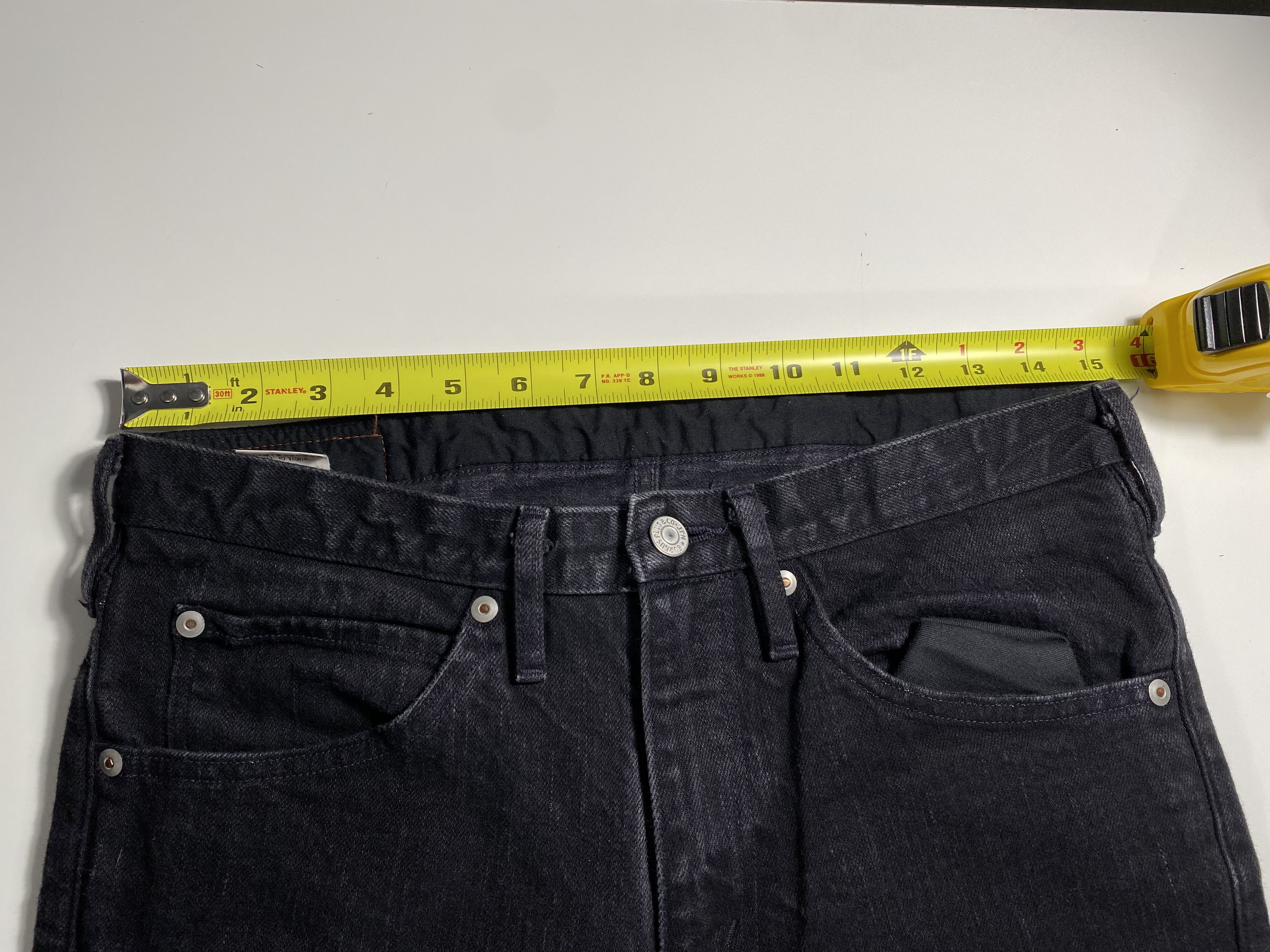 Burgus Plus Burgus Plus Lot 740-ST Black Denim Size 31x28 Size US 31 - 5 Thumbnail