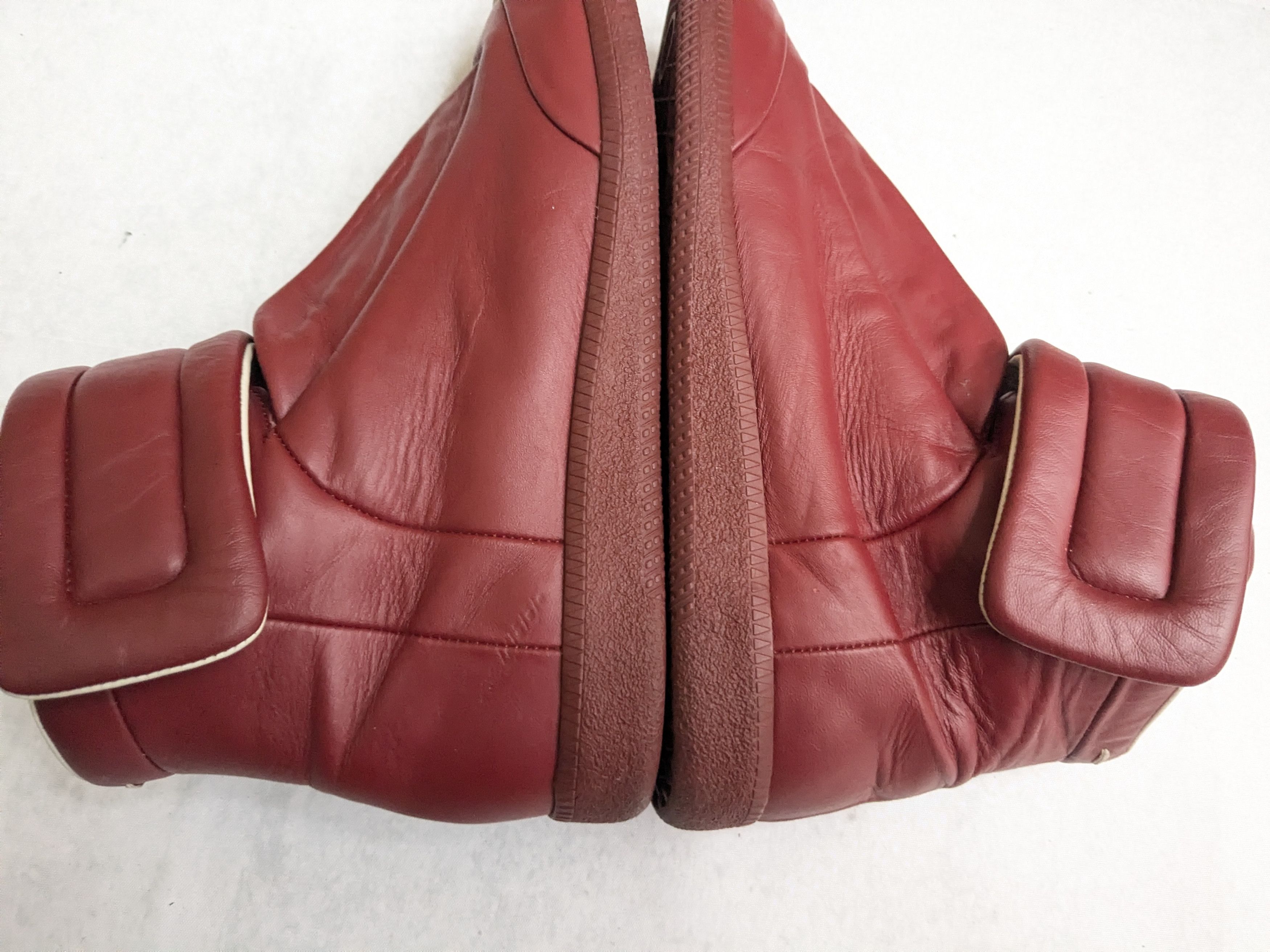 Maison Margiela Maison Margiela Future Burgundy Red 8 41 High Tops Leather Size US 8 / EU 41 - 13 Thumbnail