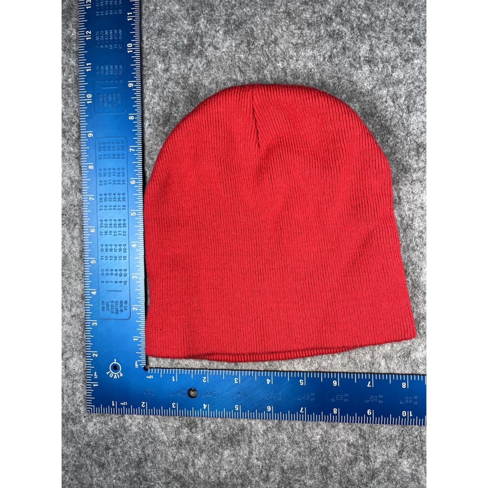 Vintage Otto Cap Hat Mens One Size Red Beanie Knit HCI Home Communications Logo Workwear Size ONE SIZE - 4 Thumbnail